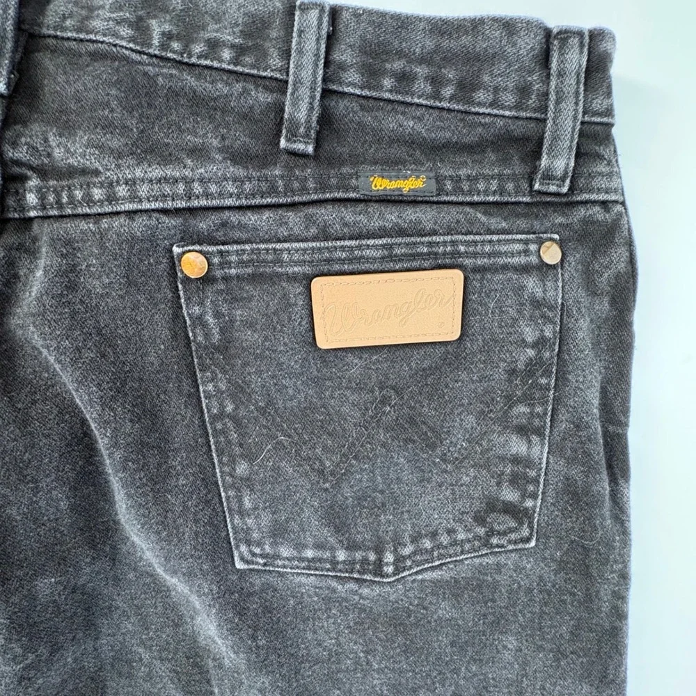 Wrangler 13MWZWK Cowboy Cut Original Fit Jeans Mens 38x32 Washed Black‎ Denim